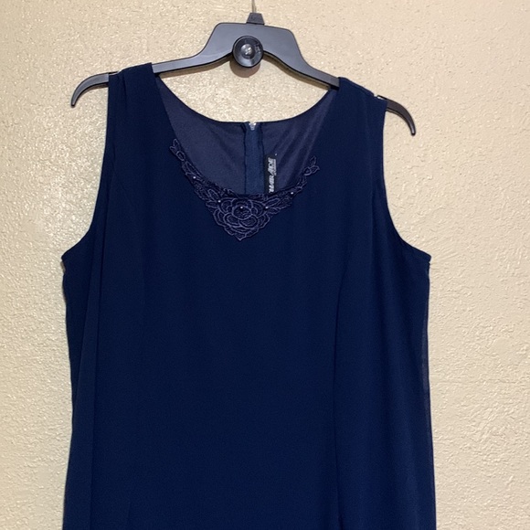 Sharede Dress Sleeveless Dark Navy Blue Size 3X🌀 - Picture 3 of 11